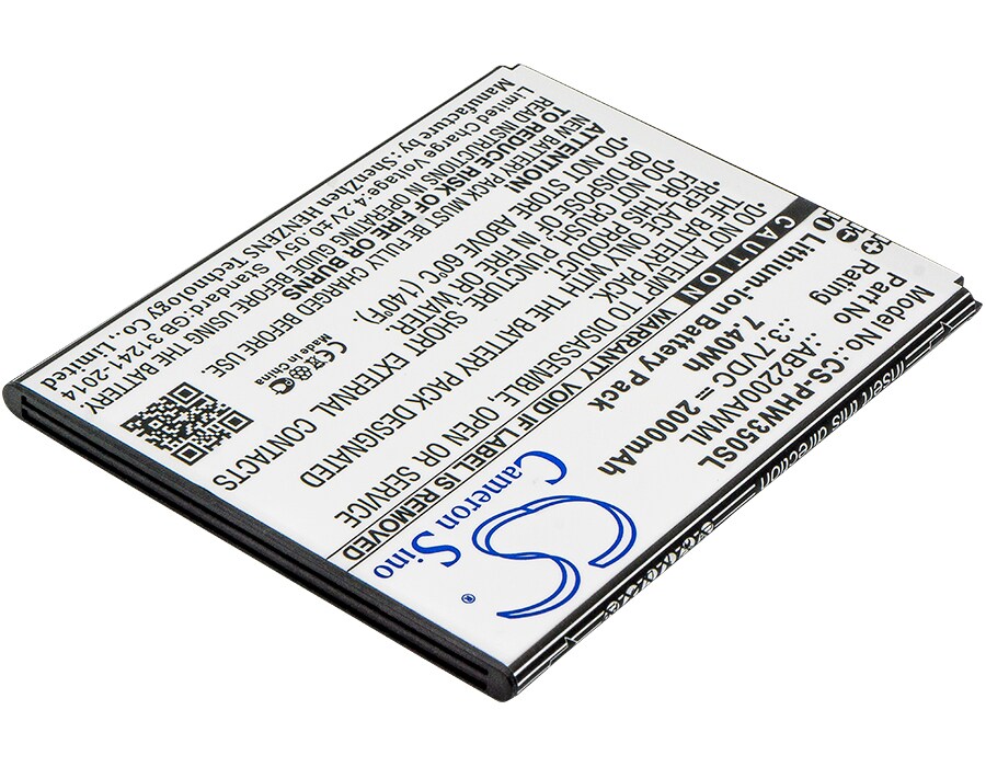 Batteri for SmartPhone, Mobil for Philips Xenium W3500, Xenium W3509, W3500 og andre.