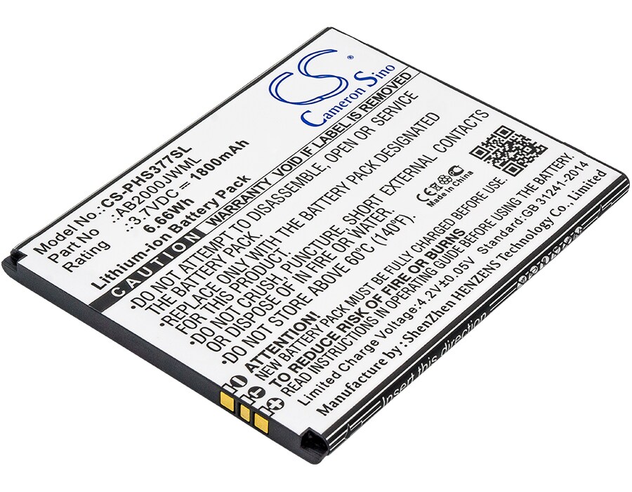 Batteri for SmartPhone, Mobil for Philips Xenium S337, CTS337