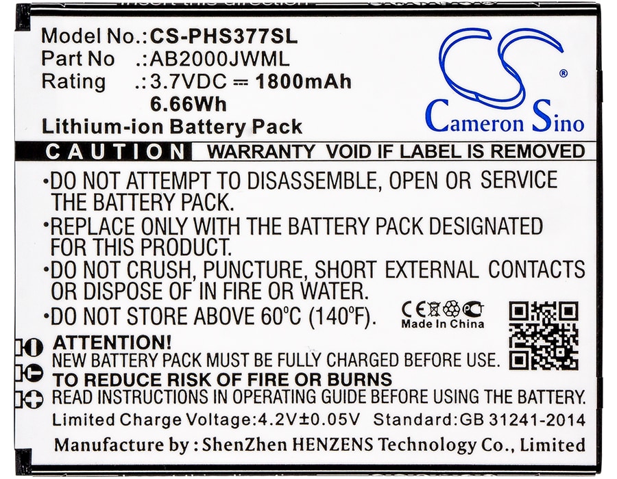 Batteri for SmartPhone, Mobil for Philips Xenium S337, CTS337