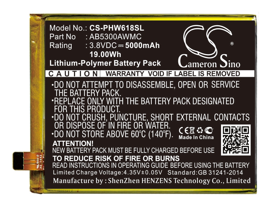 Batteri for SmartPhone, Mobil for Philips Xenium W6618