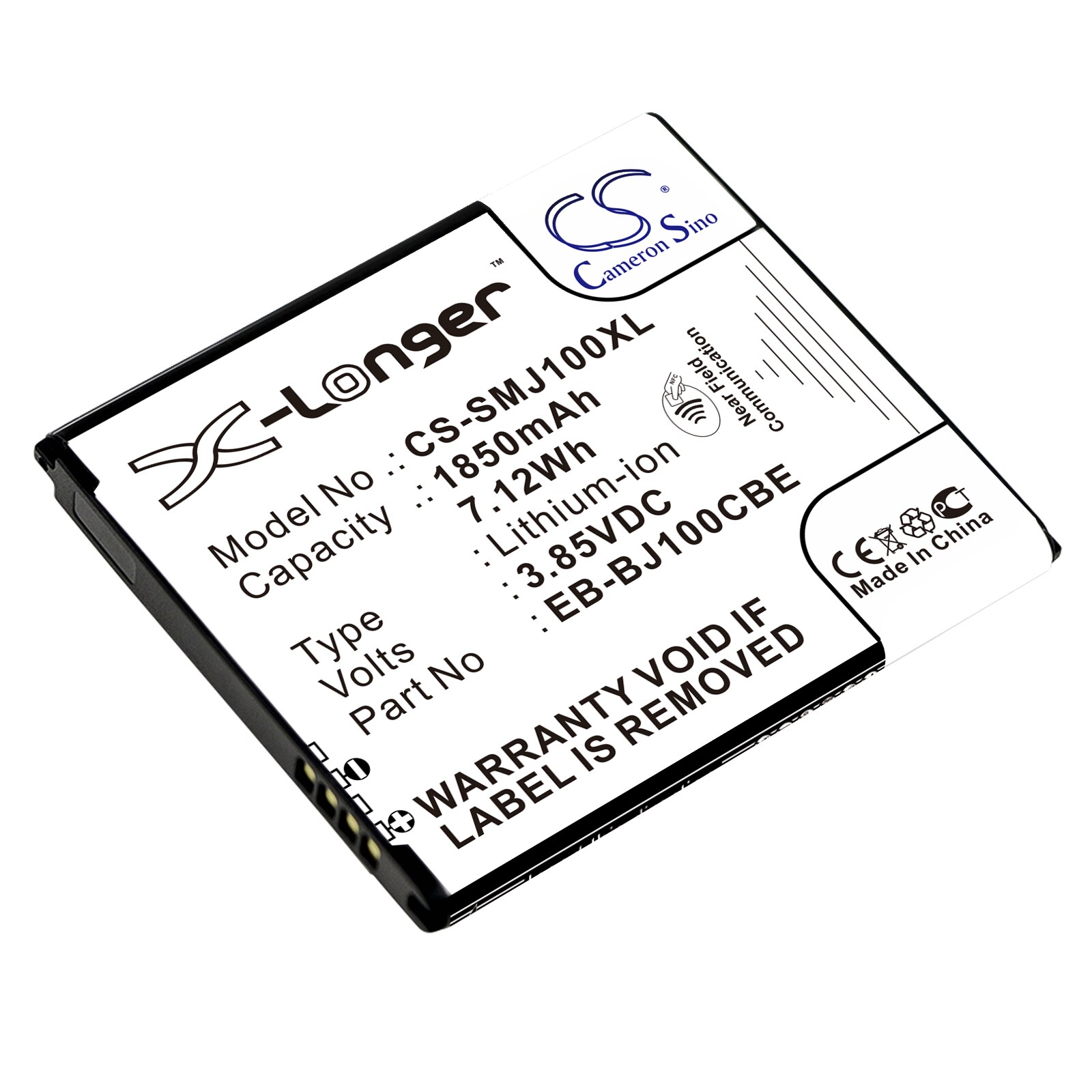 Batteri for SmartPhone, Mobil for Samsung Galaxy J1, Galaxy J1 4G, SM-J100F og andre.