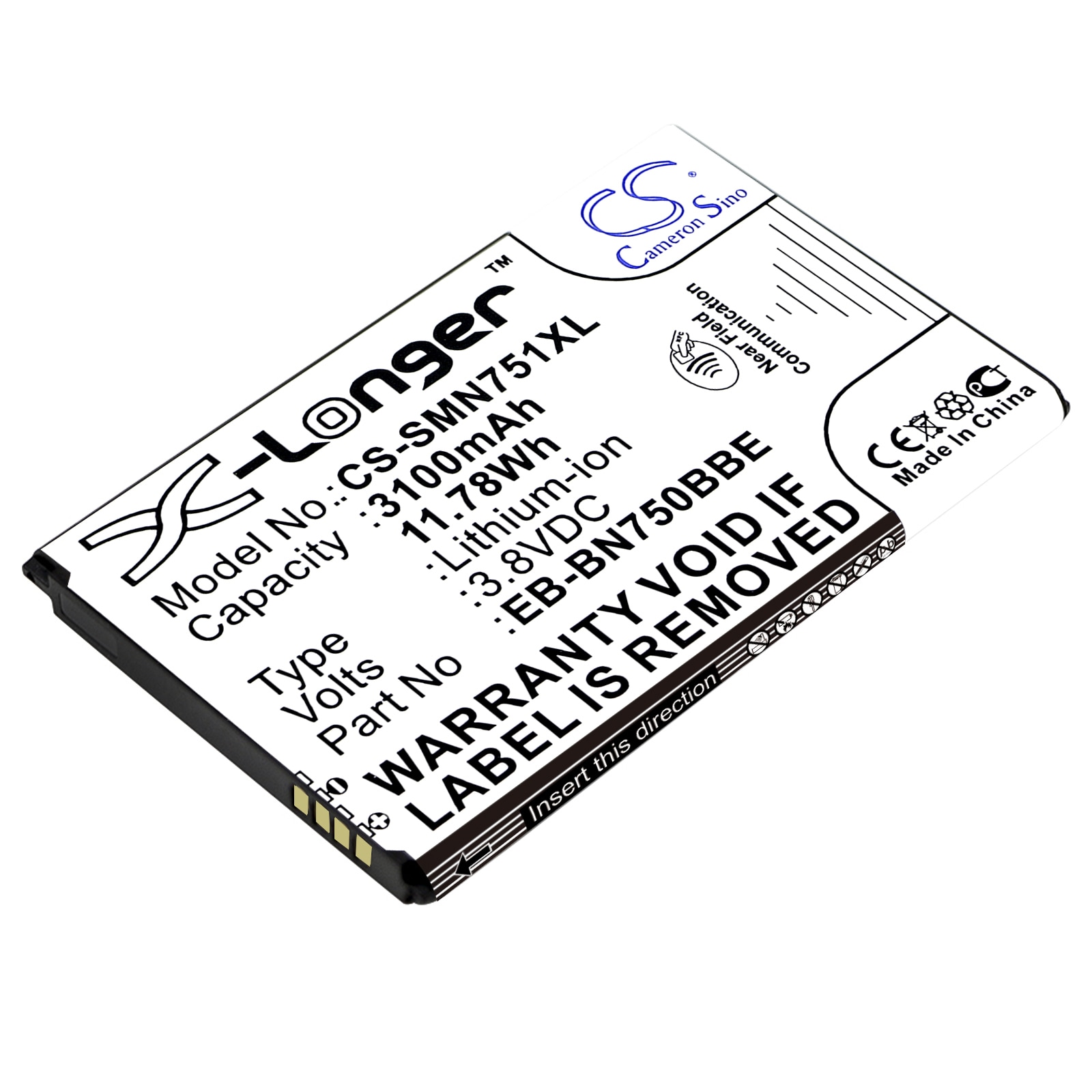 Batteri for SmartPhone, Mobil for Samsung Galaxy Note 3 Neo, Galaxy Note 3 Mini og andre.