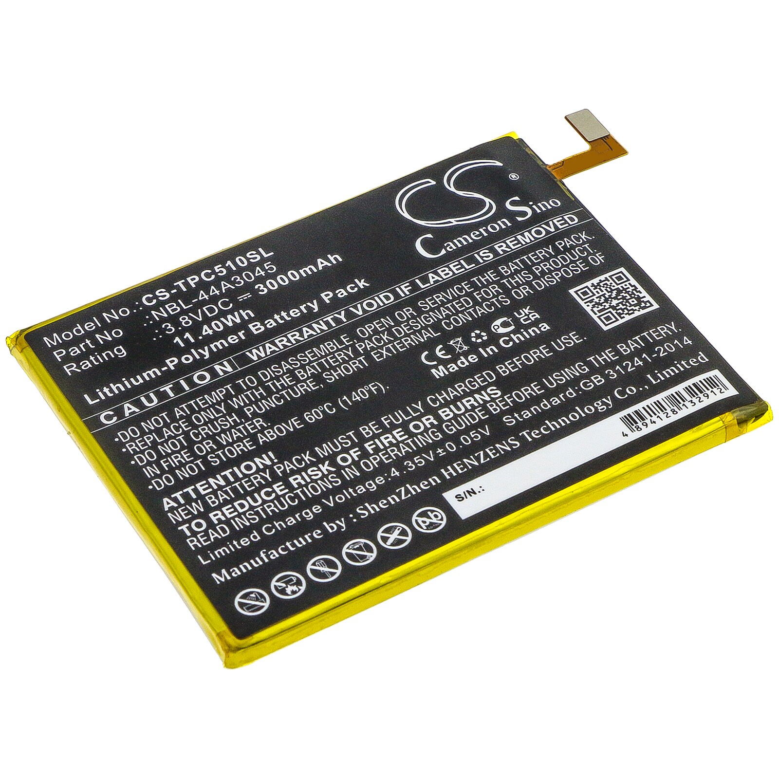 Batteri for SmartPhone, Mobil for Neffos C5 Max, TP702A, C5 Max LTE Dual SIM og andre.