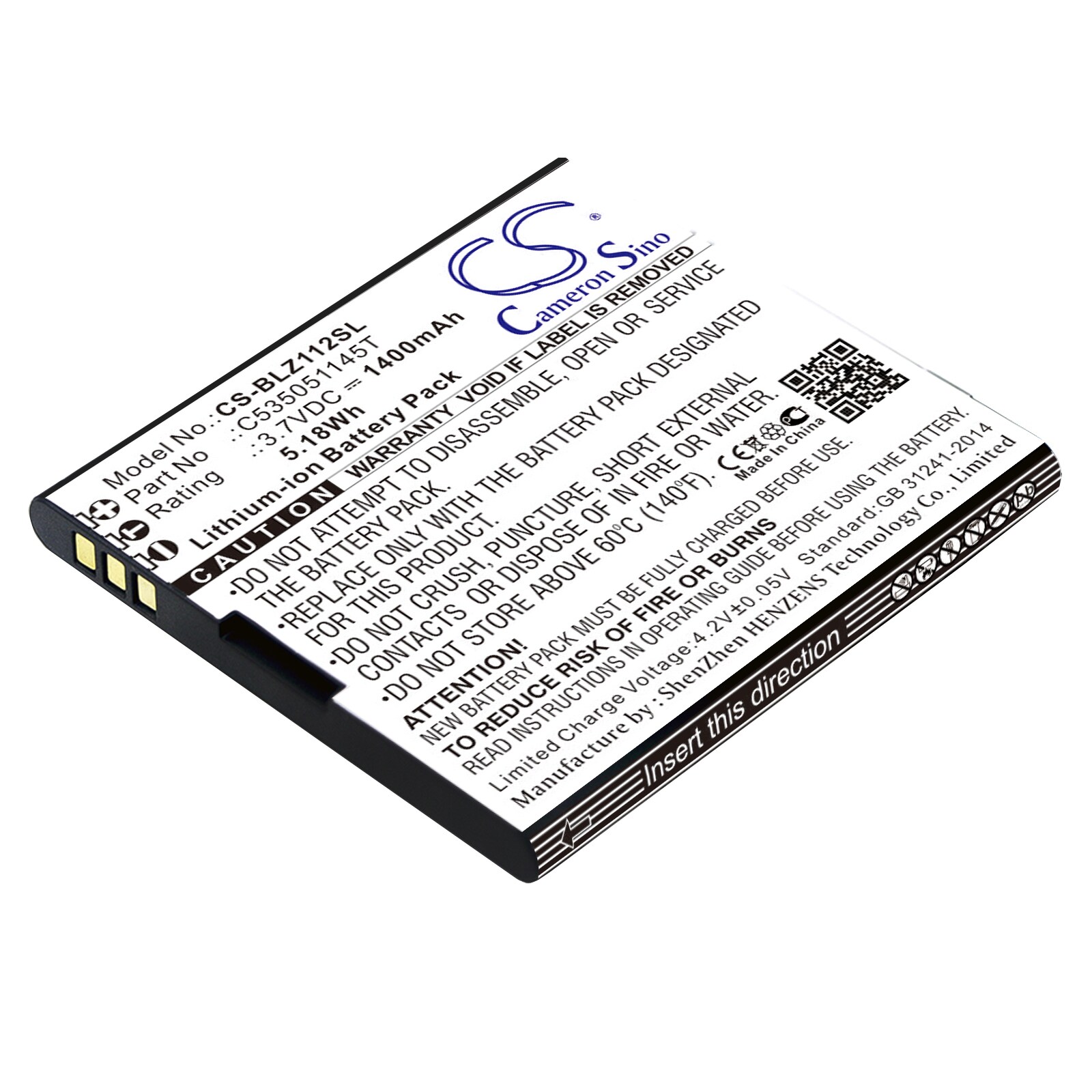 Batteri for smarttelefon, mobil for BLU Yezz, YZ1120