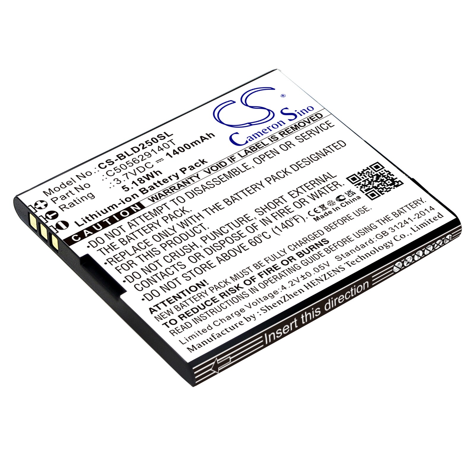 Batteri for smarttelefon, mobil for BLU Dash L2, D250, Dash L3 osv.