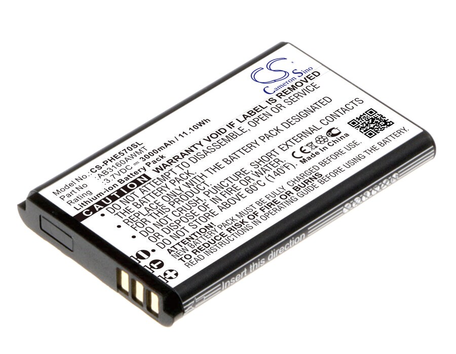 Batteri for SmartPhone, Mobil for Philips E570, E571, Xenium E570 og andre.