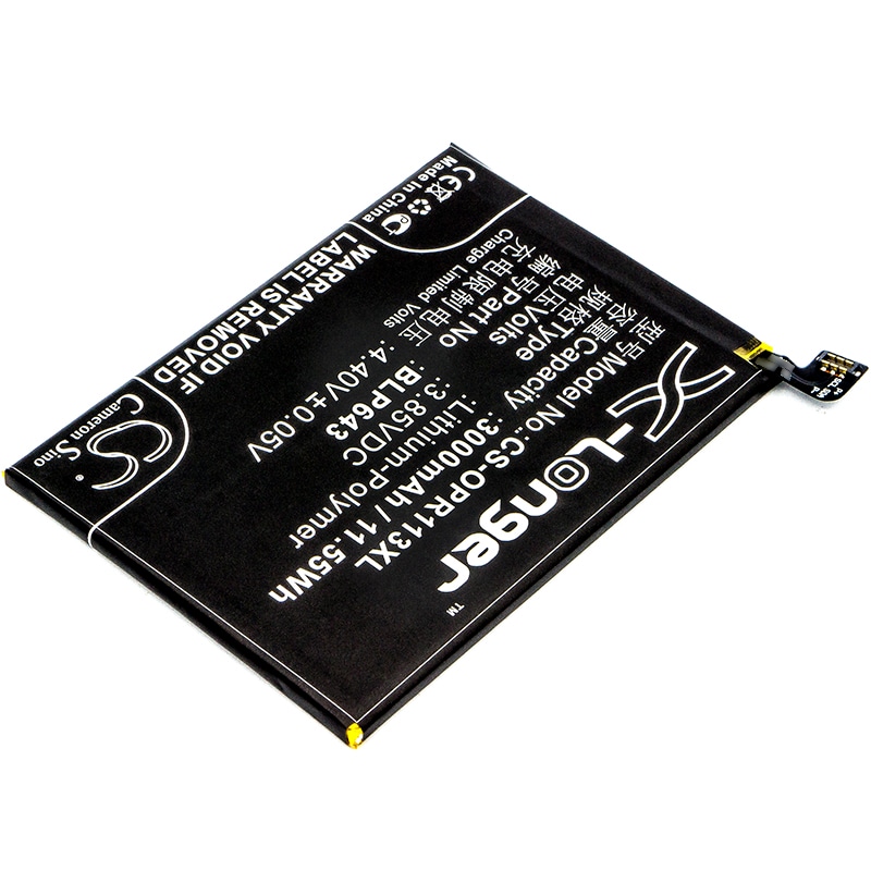 Batteri for SmartPhone, Mobil for OPPO R11S, R11st, R11s Dual SIM og andre.
