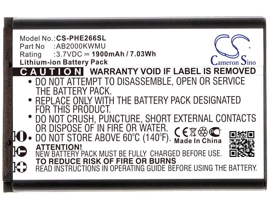 Batteri for SmartPhone, Mobil for Philips Xenium E266W, CTE266W