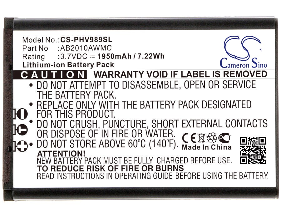 Batteri for SmartPhone, Mobil for Philips Xenium V989, Xenium V800, V800 og andre.