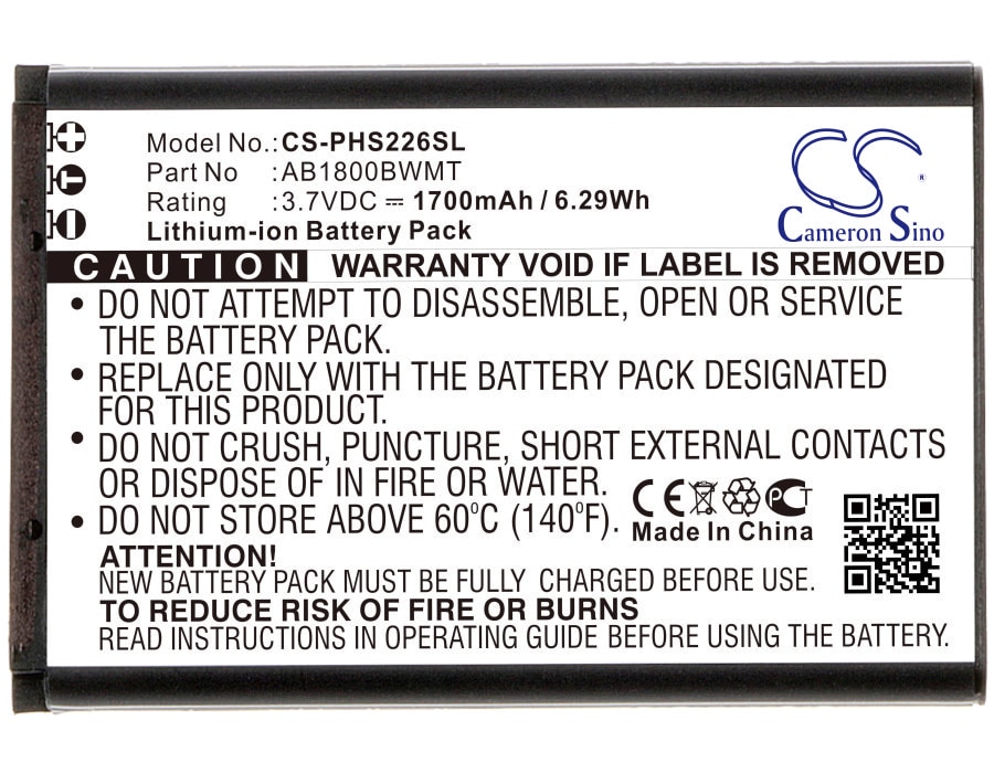 Batteri for SmartPhone, Mobil for Philips S226M, CTS226M, Xenium S226M