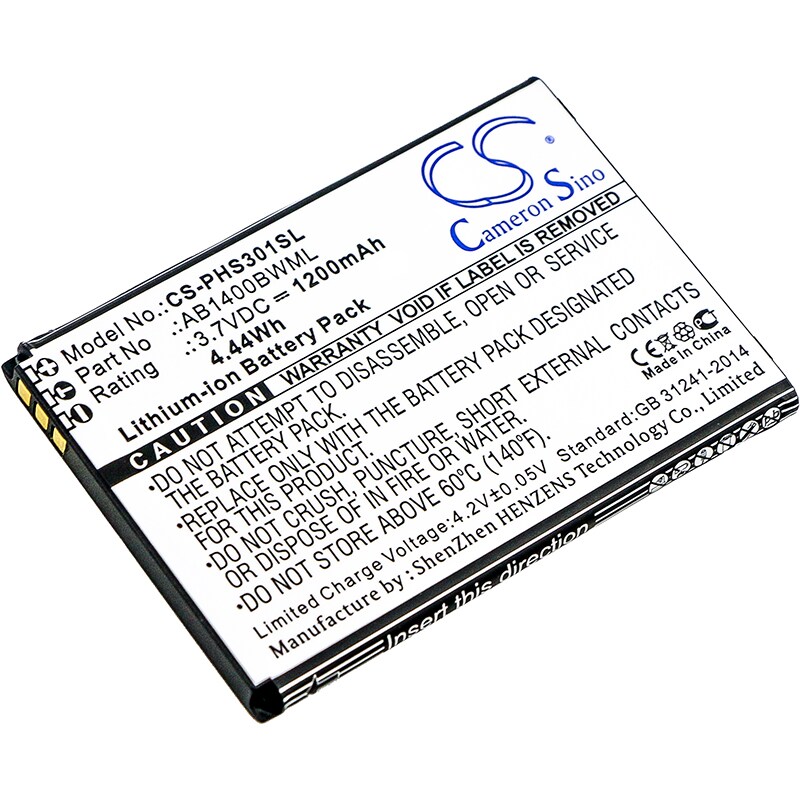 Batteri for SmartPhone, Mobil for Philips S301, S308, Xenium S301 og andre.