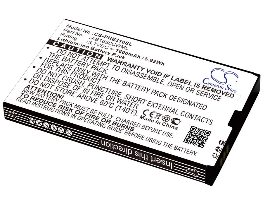 Batteri for SmartPhone, Mobil for Philips E330, Xenium E330