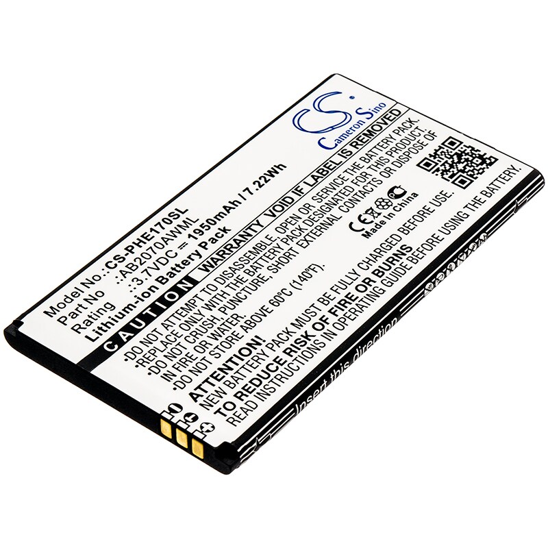 Batteri for SmartPhone, Mobil for Philips E170, CTE170, Xenium E170
