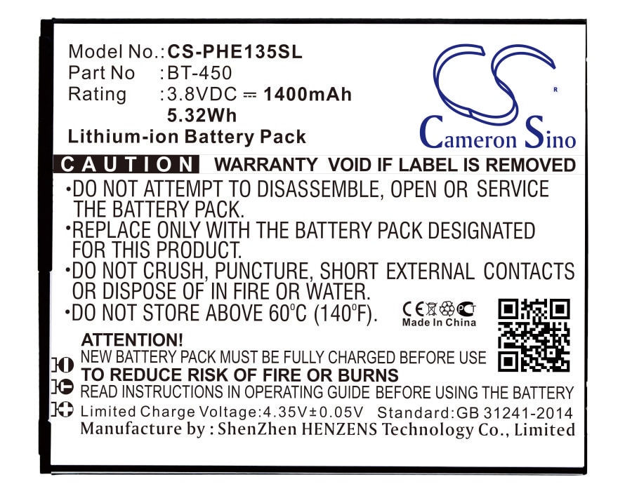 Batteri for SmartPhone, Mobil for Philips E135x, Xenium E135x