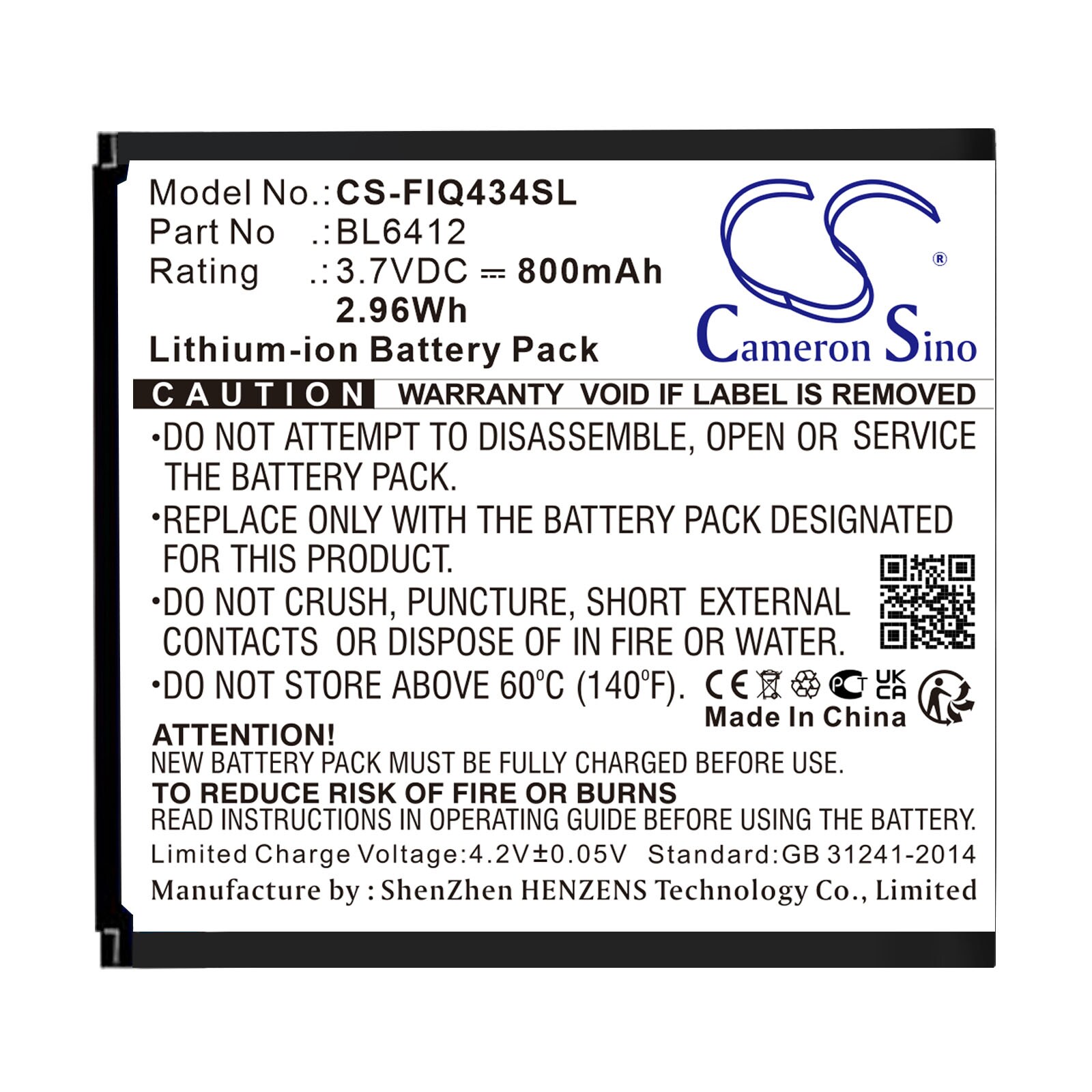 Batteri for SmartPhone, Mobil for Fly IQ434, Era Nano 5