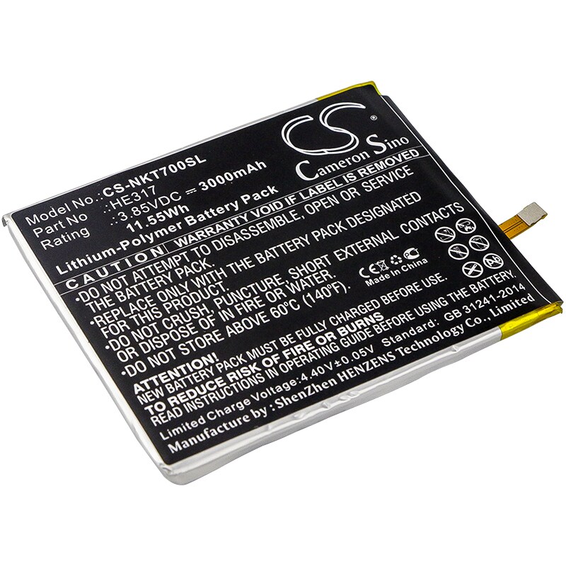 Batteri for SmartPhone, Mobil for Nokia 7, 7 Premium Edition og andre.