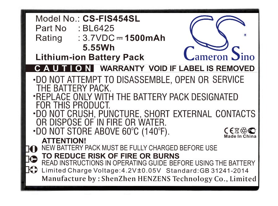 Batteri for SmartPhone, Mobil for Fly FS454, Nimbus 8