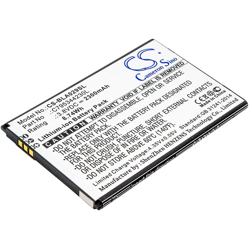 Batteri til smarttelefon, mobil for BLU Studio J5, S0290UU