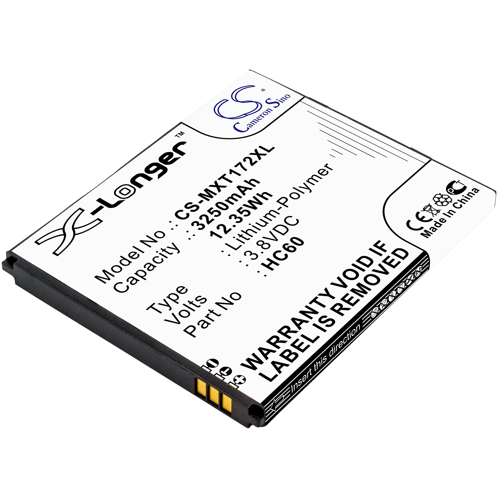 Batteri for SmartPhone, Mobil for Motorola Moto C Plus, Moto C Plus Dual SIM, XT1723 og andre.