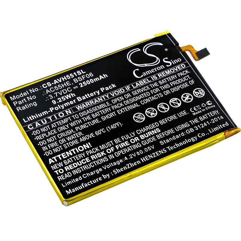 Batteri for smarttelefon, mobil for Archos 55 Helium Ultra, A55 Helium