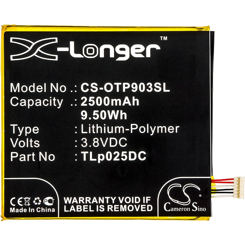 Batteri for SmartPhone, Mobil for Alcatel OT-8050D, One Touch Pixi 4 6.0 og andre.