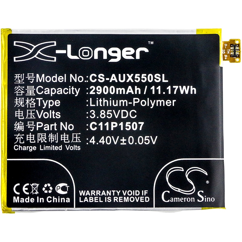 Batteri for SmartPhone, Mobil for Asus ZenFone Zoom, ZenFone Zoom Dual SIM, ZX550 og andre.
