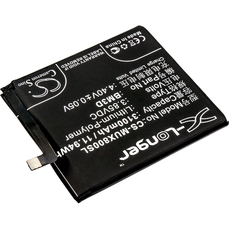 Batteri for SmartPhone, Mobil for Xiaomi Mi 8 SE, Mi 8 SE Standard Dual SIM og andre.