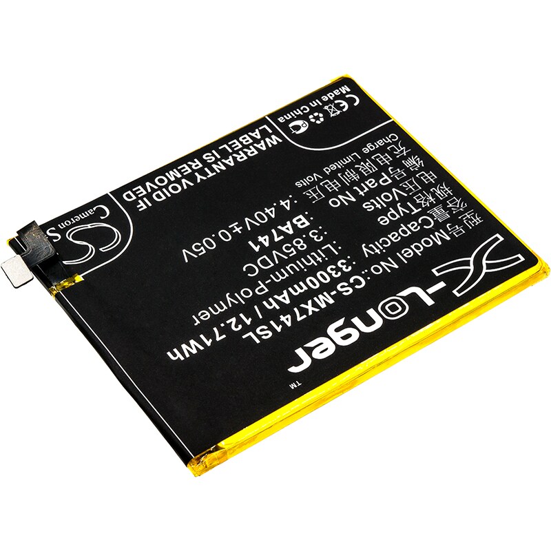 Batteri for SmartPhone, Mobil for Meizu E2, E2 Dual SIM, E2 Dual SIM TD-LTE og andre.