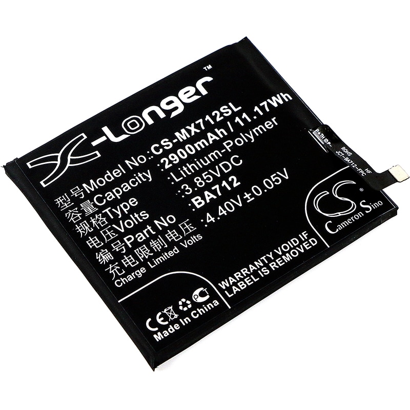 Batteri for SmartPhone, Mobil for Meizu Meilan S6, M6s, M6s Premium Edition og andre.