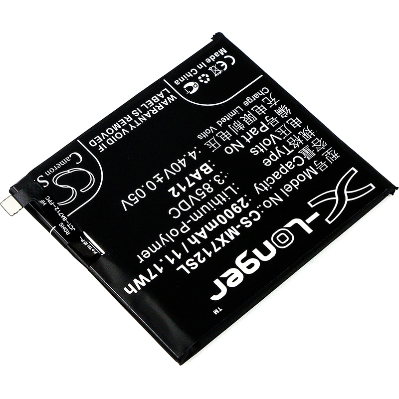 Batteri for SmartPhone, Mobil for Meizu Meilan S6, M6s, M6s Premium Edition og andre.