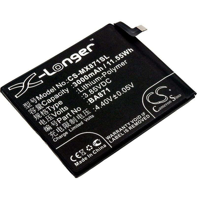 Batteri for smarttelefon, mobil for Meizu 15 Lite, M15