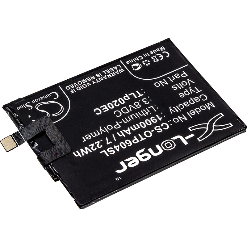 Batteri for SmartPhone, Mobil for Alcatel One Touch Pop Up, OT-6044 og andre.
