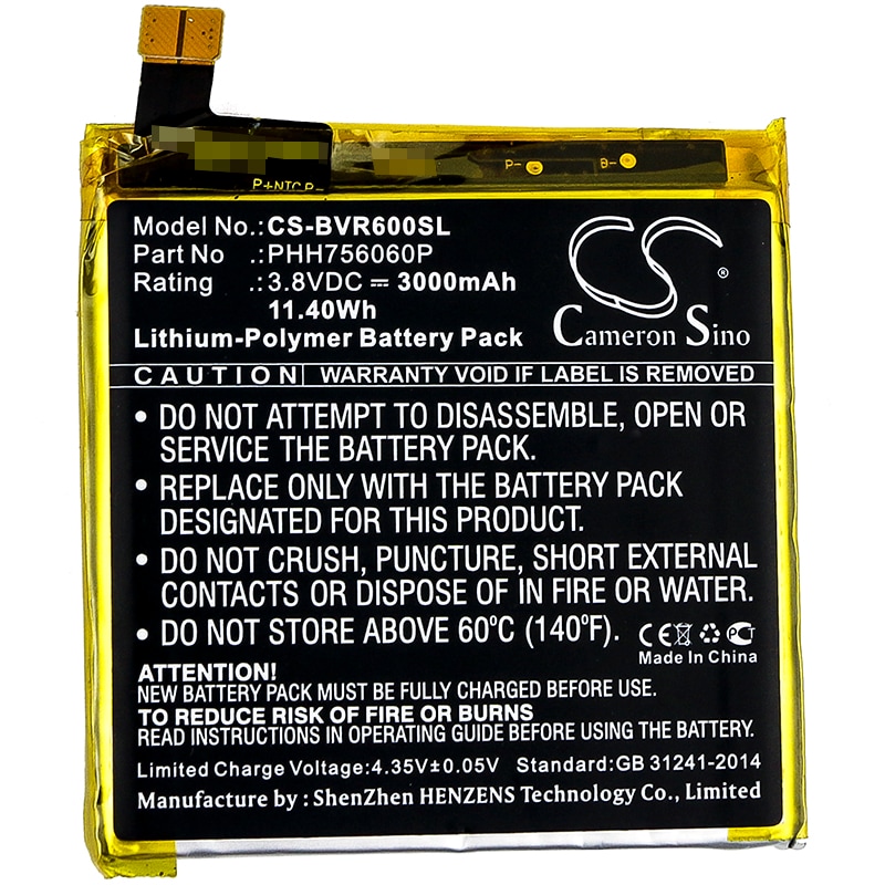 Batteri for SmartPhone, Mobil for Blackview BV6000, BV6000S