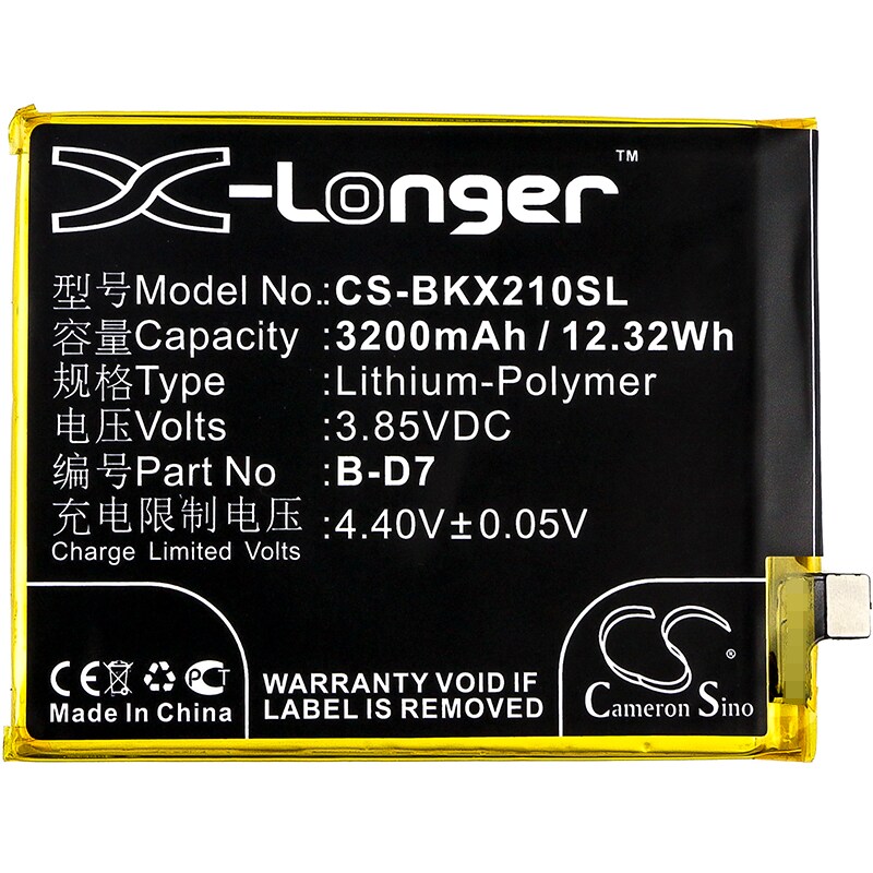 Batteri for smarttelefon, mobil for VIVO X21, X21 UD, X21 UD Dual SIM osv.
