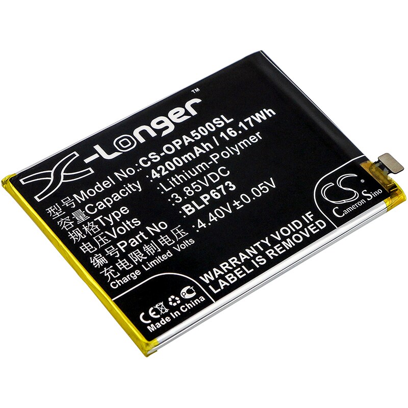 Batteri for SmartPhone, Mobil for OPPO A3s, A3s Dual SIM, A3s Dual SIM TD-LTE og andre.