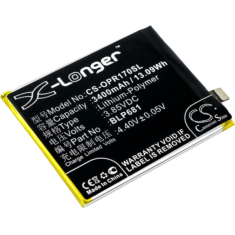 Batteri for SmartPhone, Mobil for OPPO R17, R17 Dual SIM, R17 Dual SIM TD-LTE og andre.