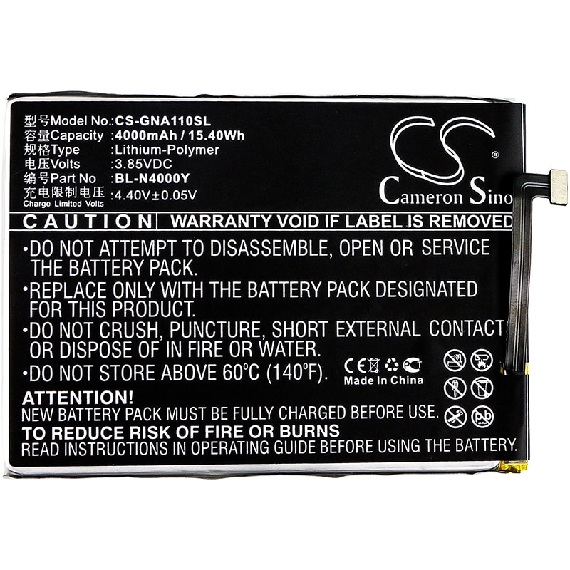 Batteri for smarttelefon, mobil for GIONEE A1 Lite, A1 Lite Dual SIM