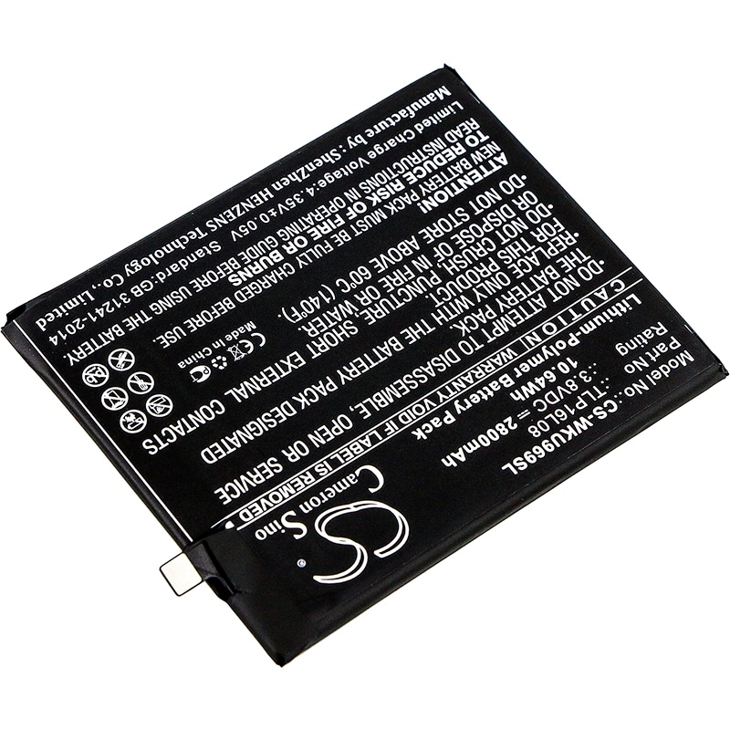 Batteri for SmartPhone, Mobil for WIKO U Feel Prime, 9692