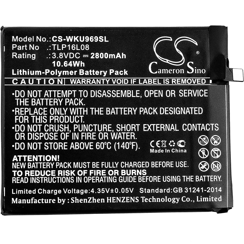 Batteri for SmartPhone, Mobil for WIKO U Feel Prime, 9692