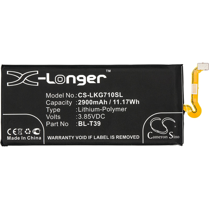Batteri for SmartPhone, Mobil for LG G7 ThinQ, LMG710AWMH, G7 ThinQ LTE-A og andre.