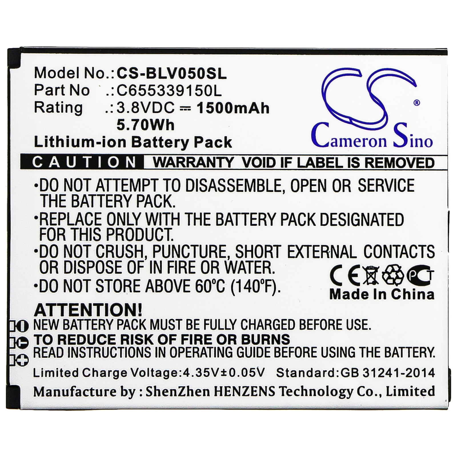 Batteri for SmartPhone, Mobil for BLU Vivo 5 Mini, V050