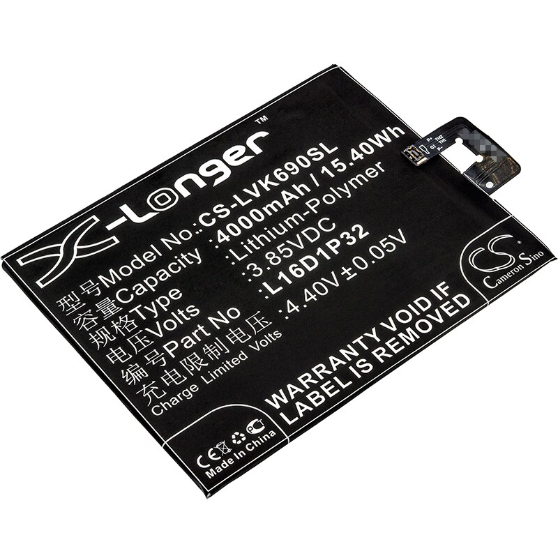 Batteri for SmartPhone, Mobil for Lenovo PB2-690N, Phab 2, Phab 2 Pro og andre.