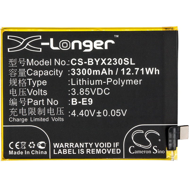 Batteri for SmartPhone, Mobil for VIVO X23, X23 Dual SIM, X23 Dual SIM TD-LTE og andre.