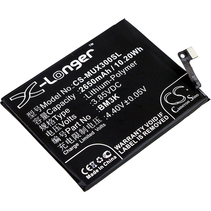 Batteri for SmartPhone, Mobil for Xiaomi Mix 3, Mi Mix 3, M1810E5E og andre.