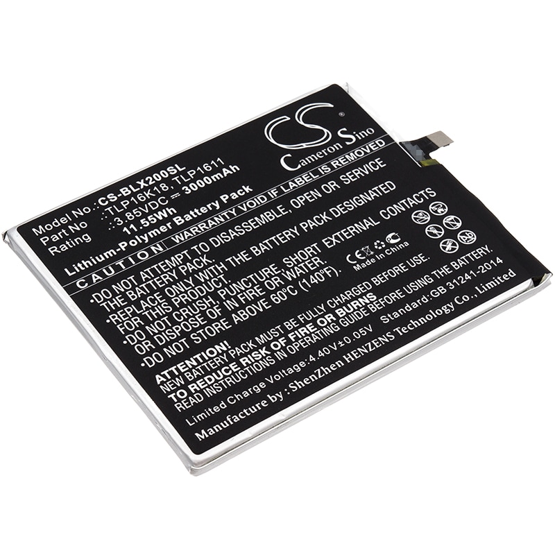 Batteri til smarttelefon, mobil for BLU Life One X2, L0090, L0091UUU
