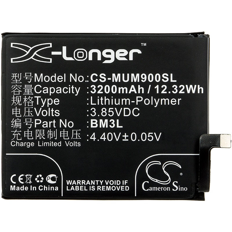 Batteri for SmartPhone, Mobil for Xiaomi Mi 9, M1902F1A, M1902F1T og andre.