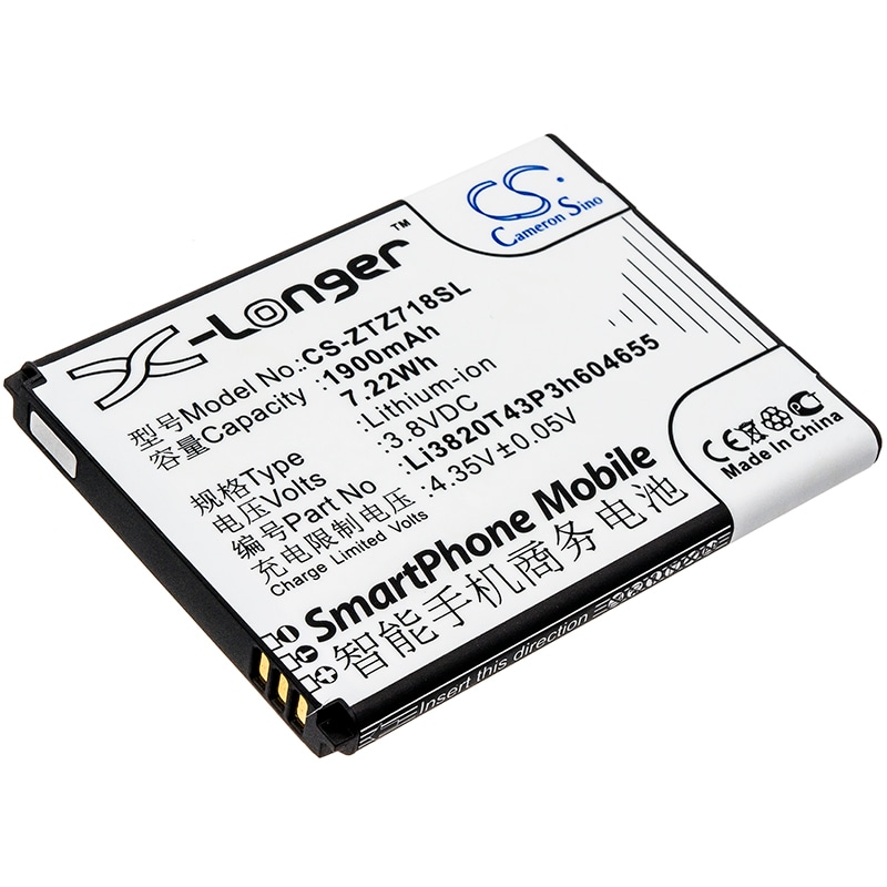 Batteri for SmartPhone, Mobil for ZTE Z718, Z718TL, Jasper Lte og andre.
