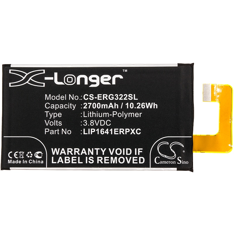 Batteri for SmartPhone, Mobil for Sony Xperia XA1 Ultra, XA1 Ultra Dual TD-LTE og andre.