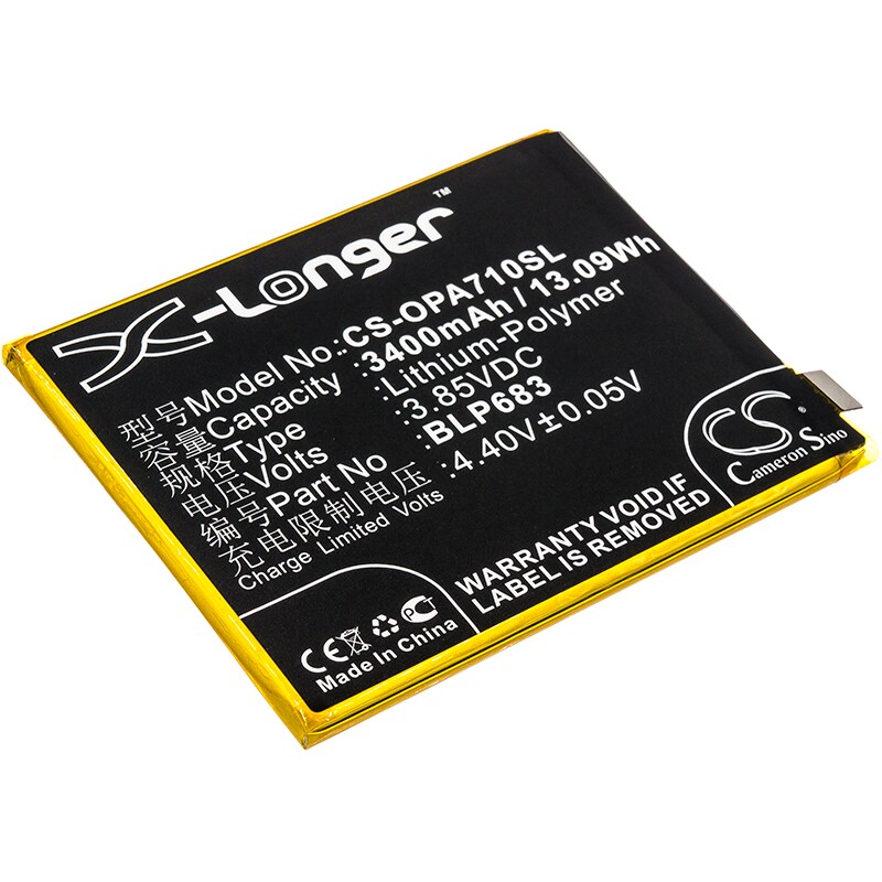 Batteri for smarttelefon, mobil for OPPO A7x, A7x Dual SIM, PBBM00