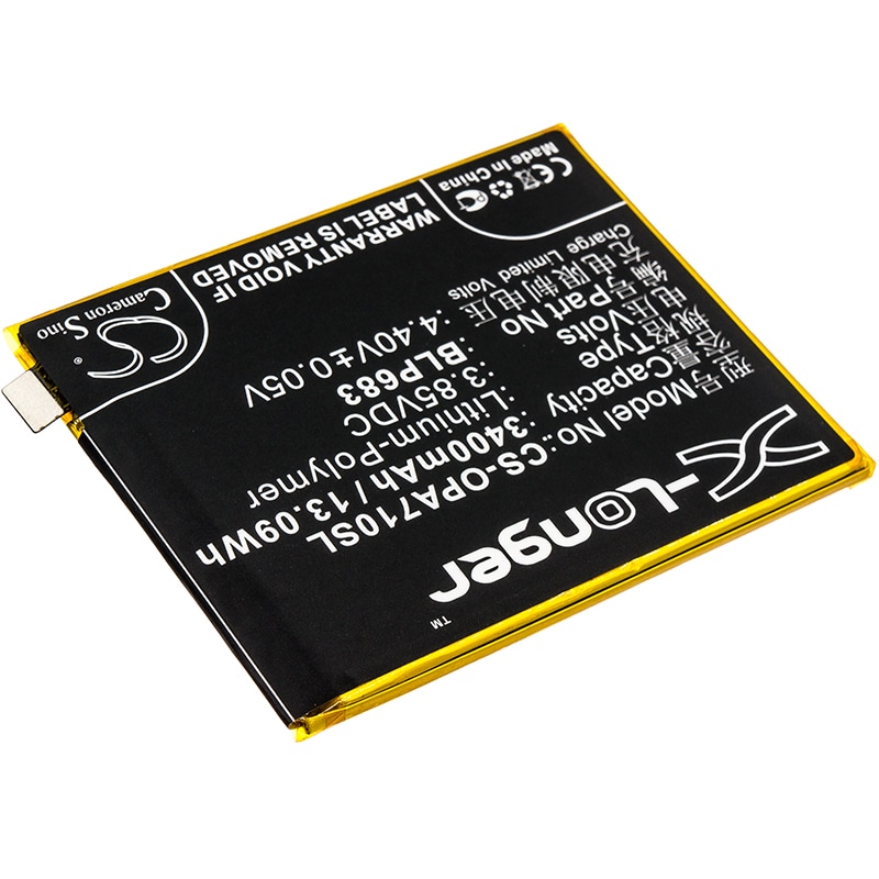 Batteri for smarttelefon, mobil for OPPO A7x, A7x Dual SIM, PBBM00
